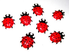 Marienkäfer Käfer Lady Bug West Berlin Eckstein Plastik Figuren flach