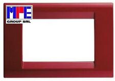 GEWISS GW32043 PLACCA PLAYBUS - FINITURA LUCIDA - 3 POSTI - AMARANTO