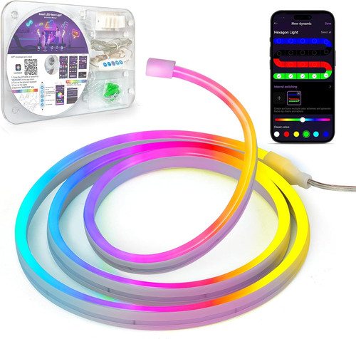 Neon striscia led silicone - neon, 1m,