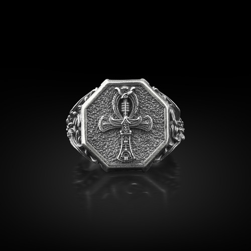 Anello uomo argento - anello, in