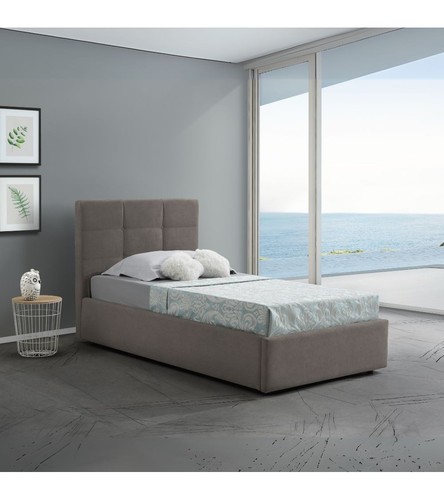 Letto singolo con contenitore