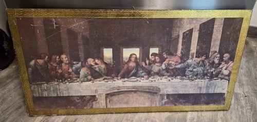 Quadro legno ultima cena - quadro,