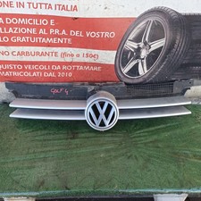 Mascherina Griglia Anteriore Paraurti Logo Volkswagen Golf IV 4 Serie Grigio
