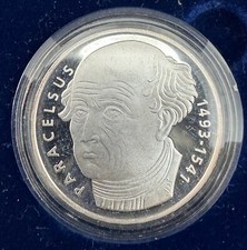 Europa - Svizzera Paracelso 20 Franchi 1993 Argento