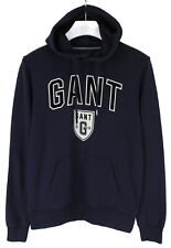 GANT Felpa Uomo MEDIUM Con Cappuccio E Tasca A Canguro Stretch Blu