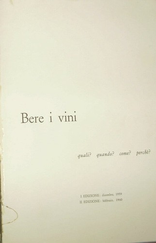 Bere vini quali quando - quali?,