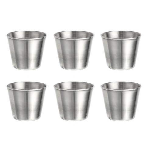 Stainless steel shot glasses - stainless,