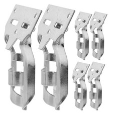  6 Pcs Porta Asta Bandiera Regolabil Da Muro Portabandiera in Acciaio Inox