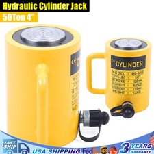 Cric Cilindro Ram Idraulico 50 Ton Monoazione Cric Sollevamento Industriale 635cc