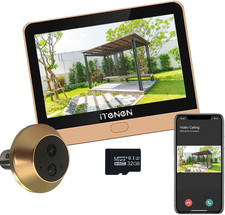 PDG1 Spioncino Digitale a Batteria Wifi 3.0MP Con Microsd Da 32Gb,Video Spioncin