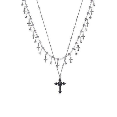 Collana con ciondolo - for, croce