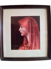 Ritratto Vintage Santa Fabiola quadro antiquariato