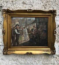 Quadro -Scena Allegorica Napoletana- dipinto a olio