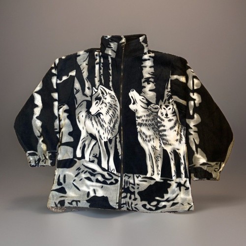 Kokopelli giacca pile lupo - giacca,