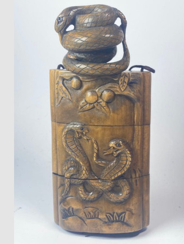 Netsuke antico serpente - , inro