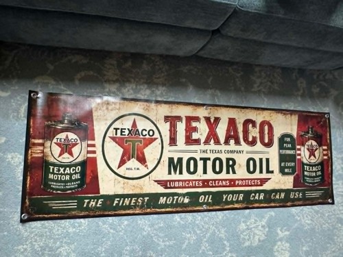 Striscione olio motore - , texaco
