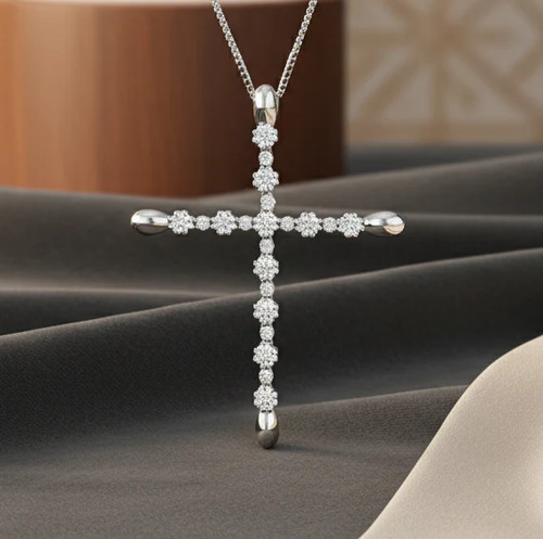 Collana con croce oro - collana,