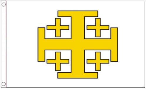 Bandiera gerusalemme croce - bandiera,