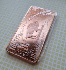  LINGOTTO 10 OZ - AMERICAN BUFFALO USA CMC MINT -  310 grammi RAME 999 - RARO