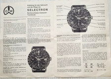 OLLECH & WAJS Selectron istruzioni originali 1970/71, tedesco, molto raro!
