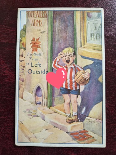 Comic postcard football terms - ,