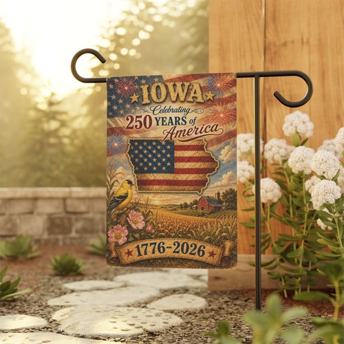 Bandiera giardino iowa 250 - da,