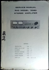 NAD 3080 Amplificatore Manuale