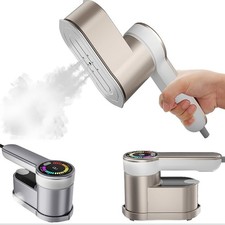 FERRO DA STIRO VIAGGIO STIRATORE VERTICALE 2 IN 1 MINI STIRATRICE PORTATILE LCD