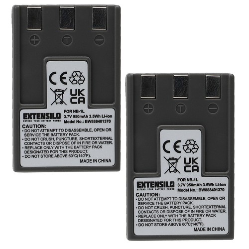 Batteria per canon digital - 2x,