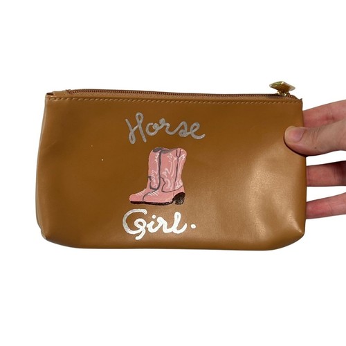 Borsa cosmetica dipinta - a, mano