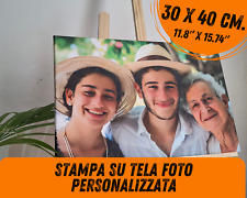 STAMPA SU TELA FOTO PERSONALIZZATA PANNELLO DA PARETE CON TELAIO IN LEGNO 30x40 