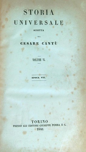 Storia universale volume - volume, vi