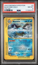 pokemon blastoise 4/165 psa 8 rara holo foil ita gradata vintage expedition