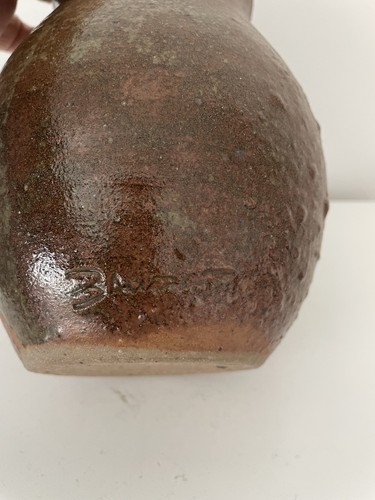 Vase grès signé baudat - en, baudat.