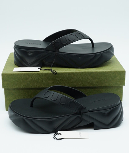 Sandali gucci neri plateau - gucci,