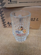 BICCHIERI BIRRA MORETTI VINTAGE DA 0,2 L NUOVI