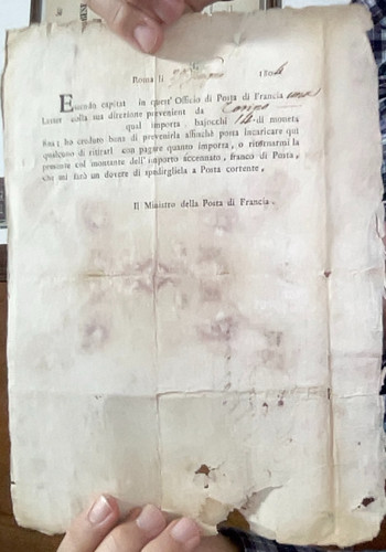 Roma 1804 ufficio posta di - 1804,