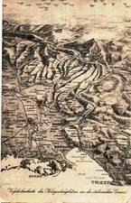 ts 450 1915 TRIESTE Teatro di Guerra del confine italiano - Feldpost - FP