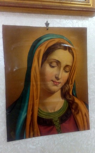 Santino quadro antico 31x39 - santino,