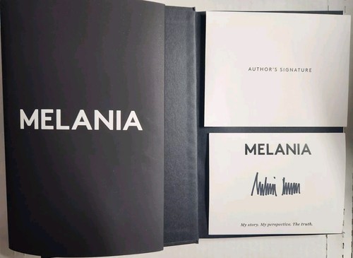 Melania trump signed book - melania,