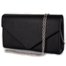 Borsa a busta nera pochette da
