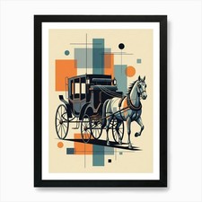 Horse Drawn Carriage Art Print