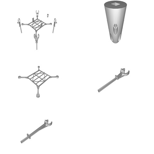 Gambe atterraggio per drone - gambe,