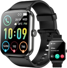 Smartwatch Uomo Donna con Funzione Telefono Fitness Tracker con Contapassi IT
