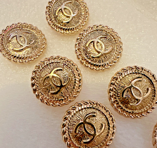 Bottoni chanel oro 20mm - chanel,
