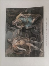 Inizi 800 Antica acquaforte Roger et Fleur d'Epine Guido Reni