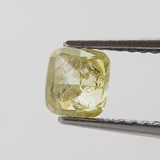 Solitario Decorato Diamante Naturale 0.58Ct Giallo Colore Cuscino Brilliantcut