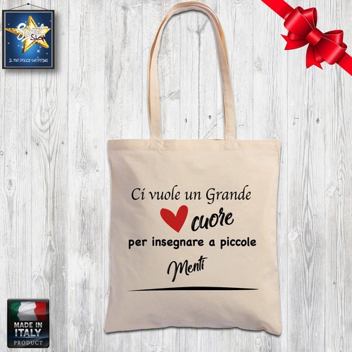 Shopper borsa cotone maestra - borsa,