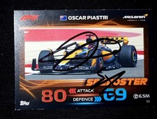 F1 CARD Topps autografo OSCAR PIASTRI MCLAREN autografato hand SIGNED »