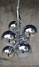 Lampada a sospensione cromata